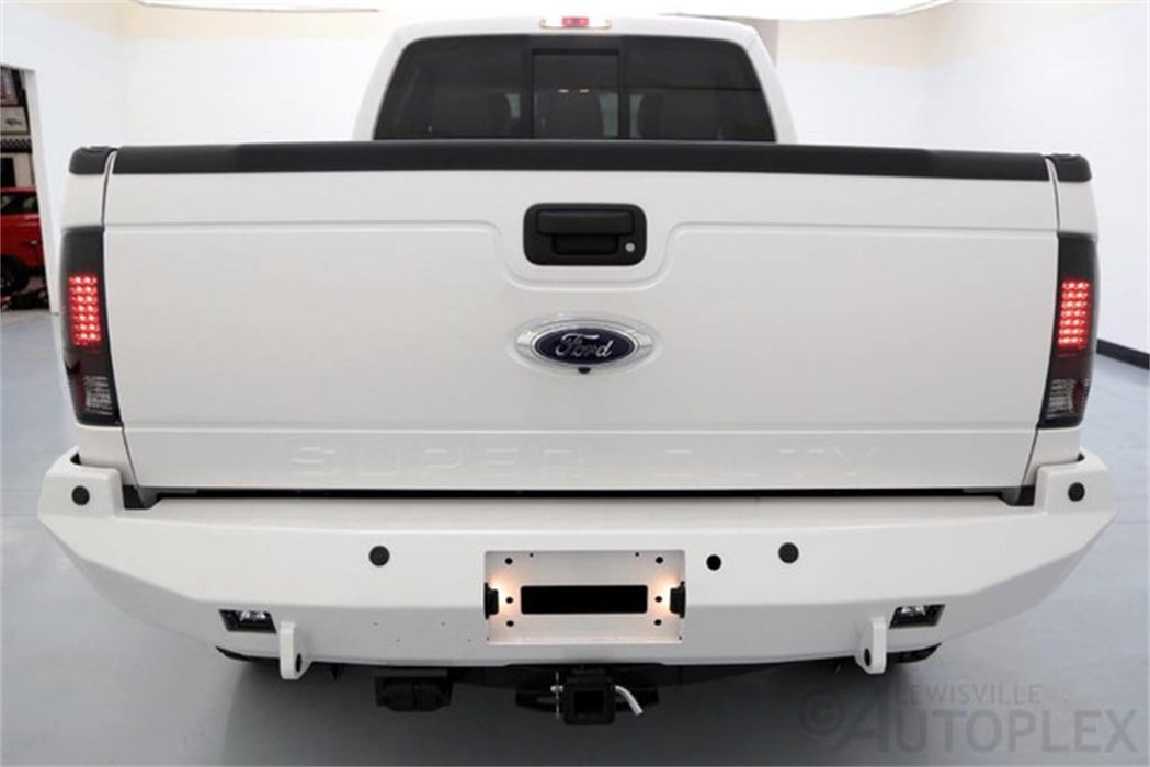 Road Armor 618S0B Stealth Winch Rear Bumper; w/Sensor Holes; Steel; Satin Black; - Truck Part Superstore