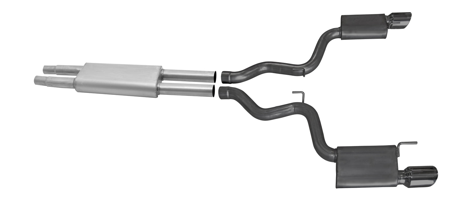 Gibson Performance Exhaust 619015-B Cat-Back Dual Exhaust System; Black Ceramic - Truck Part Superstore