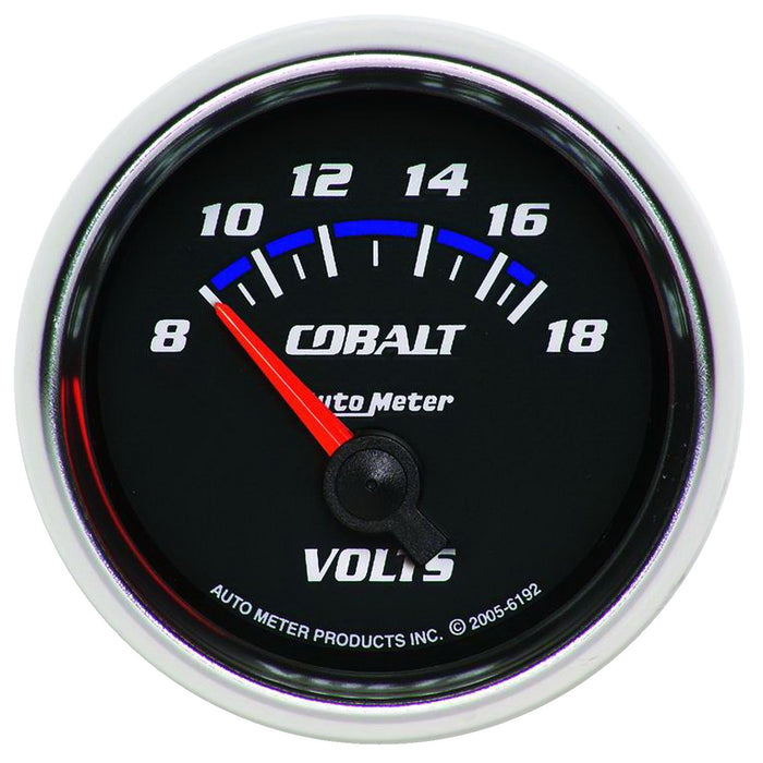 AutoMeter 6192 GAUGE; VOLTMETER; 2 1/16in.; 18V; ELECTRIC; COBALT - Truck Part Superstore