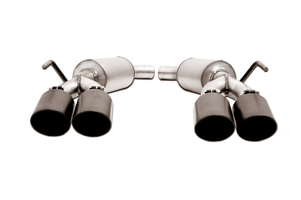 Gibson Performance Exhaust 619718B Black Elite Axle Back Dual Exhaust System; Stainless - Truck Part Superstore