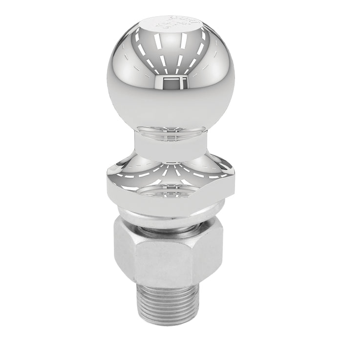 CURT 40062 1-7/8in. Trailer Ball (1in. x 2-1/8in. Shank; 3;500 lbs.; Chrome; Packaged) - Truck Part Superstore