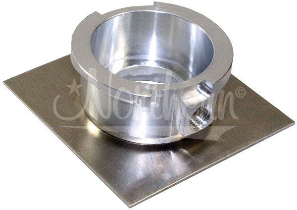 Northern Radiator Z17613 Machined Aluminum Filler Neck with 3 x 3 Inch Square Flange - Truck Part Superstore