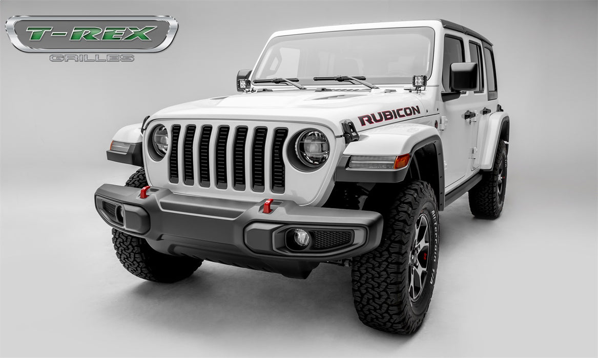 T-Rex Grilles 6204931 Billet Series Bumper Grille; Horizontal; Aluminum; Black; 1 Pc; Insert; - Truck Part Superstore