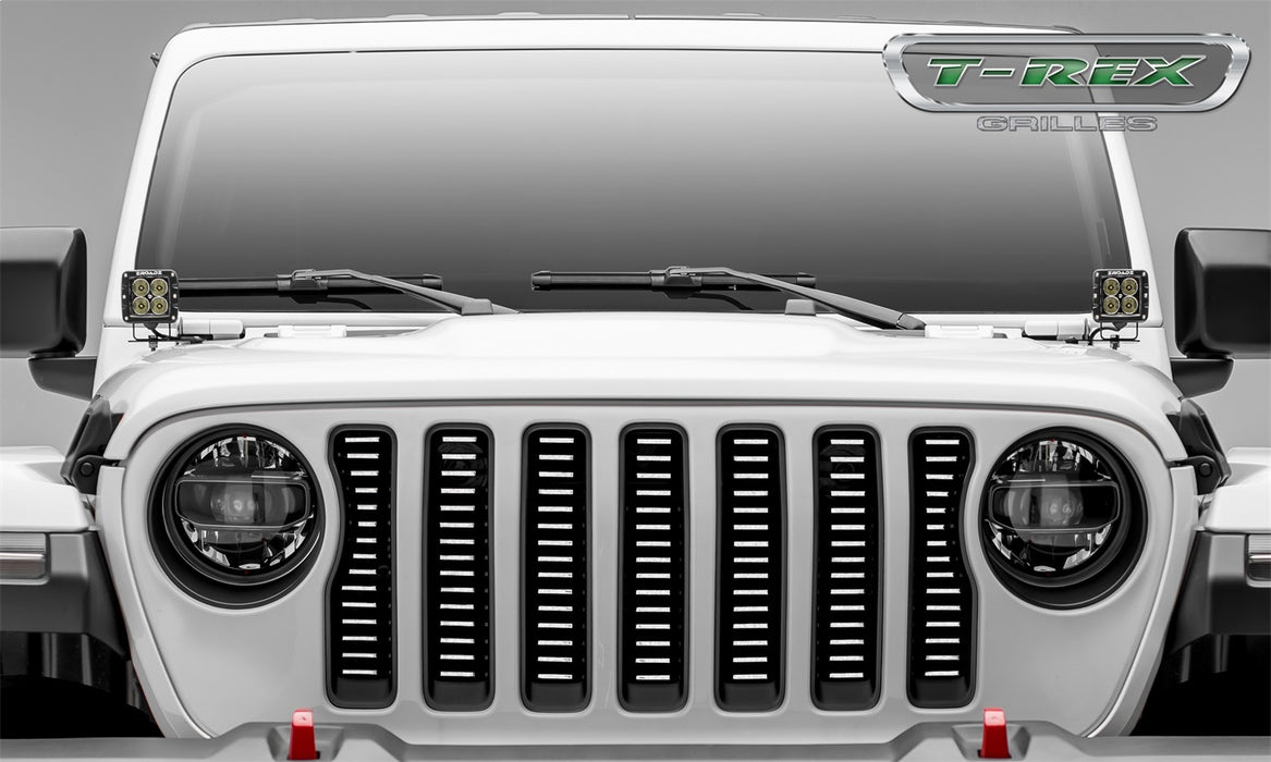 T-Rex Grilles 6204933 Billet Series Bumper Grille; Horizontal; Aluminum; Brushed; 1 Pc; Insert; - Truck Part Superstore