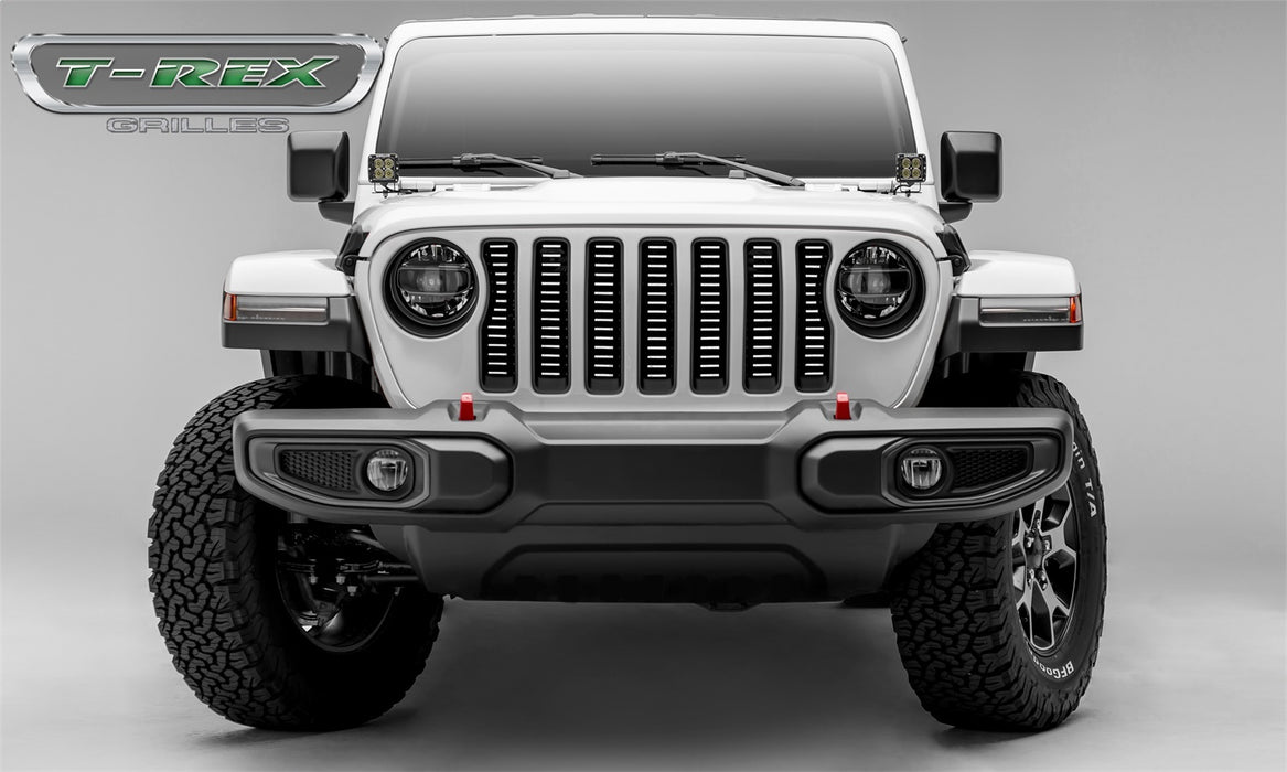 T-Rex Grilles 6204933 Billet Series Bumper Grille; Horizontal; Aluminum; Brushed; 1 Pc; Insert; - Truck Part Superstore