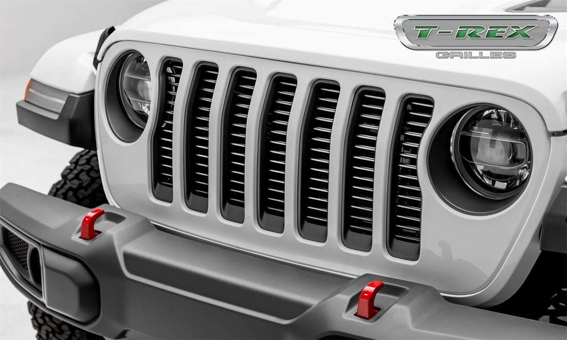 T-Rex Grilles 6204946 Billet Series Bumper Grille; Horizontal Round; Aluminum; Silver; 1 Pc; Insert; - Truck Part Superstore
