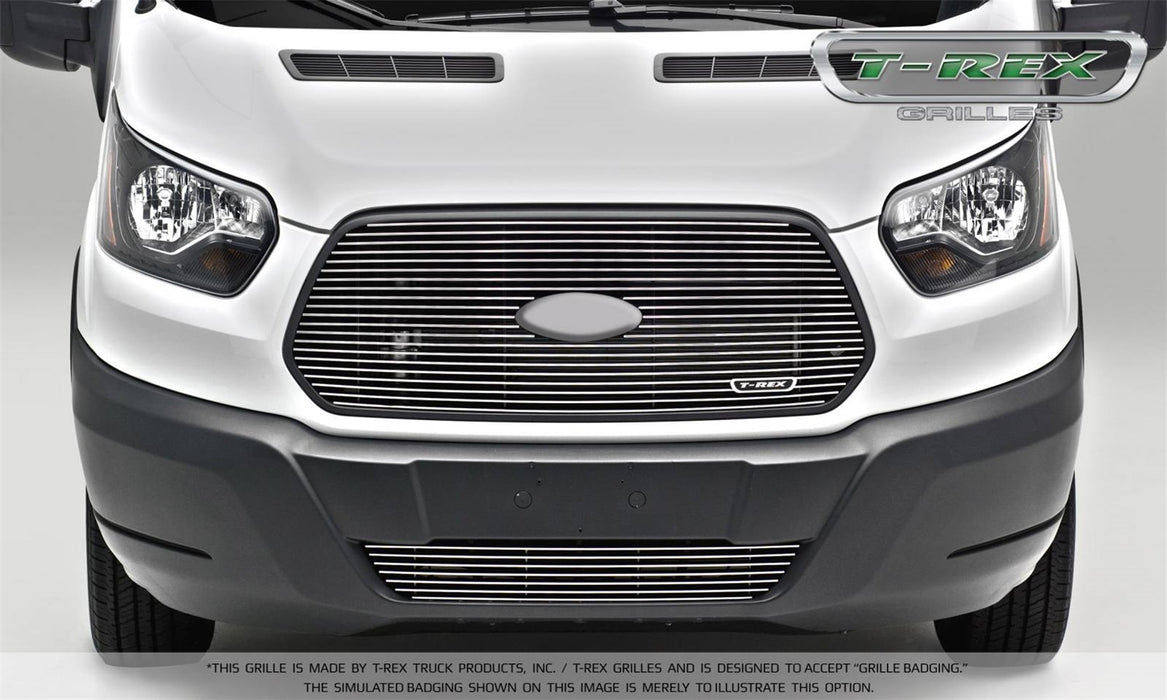 T-Rex Grilles 6205750 Billet Series Grille; Horizontal; Aluminum; Polished; 1 Pc; Replacement; - Truck Part Superstore