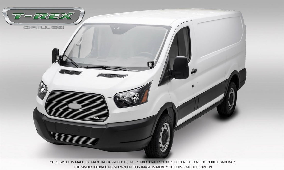 T-Rex Grilles 6205750 Billet Series Grille; Horizontal; Aluminum; Polished; 1 Pc; Replacement; - Truck Part Superstore
