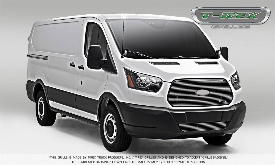 T-Rex Grilles 6205750 Billet Series Grille; Horizontal; Aluminum; Polished; 1 Pc; Replacement; - Truck Part Superstore