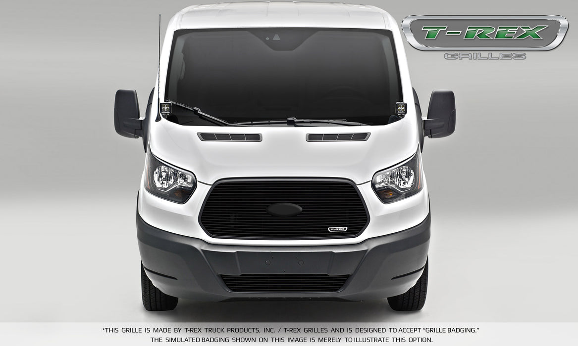 T-Rex Grilles 6205751 Billet Series Grille; Horizontal; Aluminum; Black; 1 Pc; Insert; - Truck Part Superstore