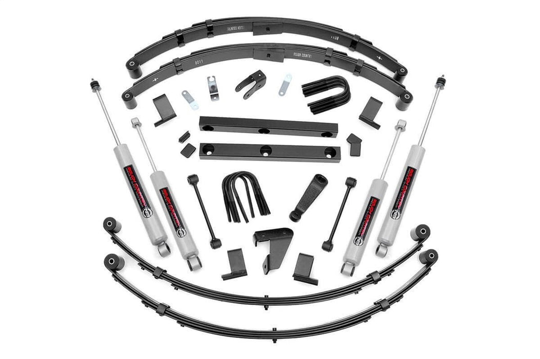 Rough Country 620M70 4 Inch Lift Kit V2 Manual Steer 87-95 Jeep Wrangler YJ 4WD Rough Country - Truck Part Superstore