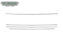 T-Rex Grilles 6211233 Billet Series Grille; Horizontal Round; Aluminum; Brushed; 4 Pc; Overlay; - Truck Part Superstore