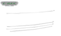 T-Rex Grilles 6211236 Billet Series Grille; Horizontal Round; Aluminum; Silver; 4 Pc; Overlay; - Truck Part Superstore