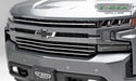 T-Rex Grilles 6211236 Billet Series Grille; Horizontal Round; Aluminum; Silver; 4 Pc; Overlay; - Truck Part Superstore