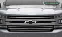 T-Rex Grilles 6211236 Billet Series Grille; Horizontal Round; Aluminum; Silver; 4 Pc; Overlay; - Truck Part Superstore