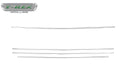 T-Rex Grilles 6211236 Billet Series Grille; Horizontal Round; Aluminum; Silver; 4 Pc; Overlay; - Truck Part Superstore