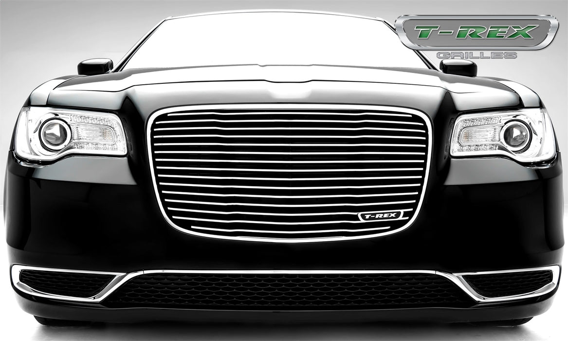 T-Rex Grilles 6214360 Laser Billet Series Grille; Horizontal; Aluminum; Polished; 1 Pc; Replacement; - Truck Part Superstore