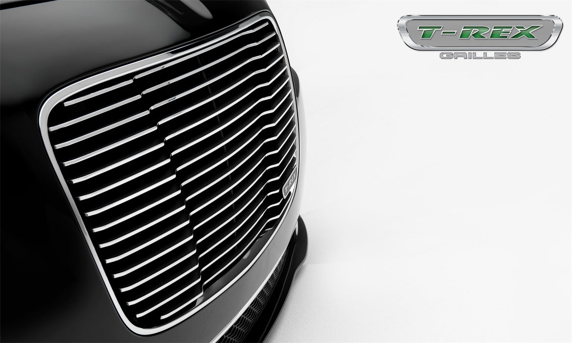 T-Rex Grilles 6214360 Laser Billet Series Grille; Horizontal; Aluminum; Polished; 1 Pc; Replacement; - Truck Part Superstore