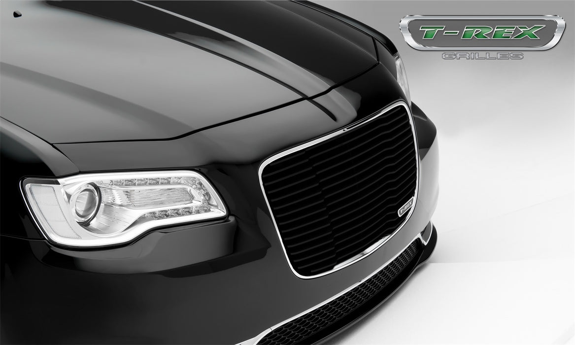 T-Rex Grilles 6214361 Laser Billet Series Grille; Horizontal; Aluminum; Black; 1 Pc; Replacement; - Truck Part Superstore