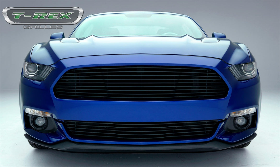 T-Rex Grilles 6215301 Laser Billet Series Grille; Horizontal; Aluminum; Black; 1 Pc; Replacement; - Truck Part Superstore