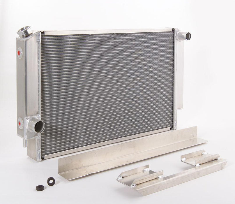 Be Cool 62172 Radiator Factory-Fit Natural Finish for 64-70 Dodge B-Body w/Auto Trans Driver Water Pump Outlet 33 Inch Be Cool Radiator - Truck Part Superstore