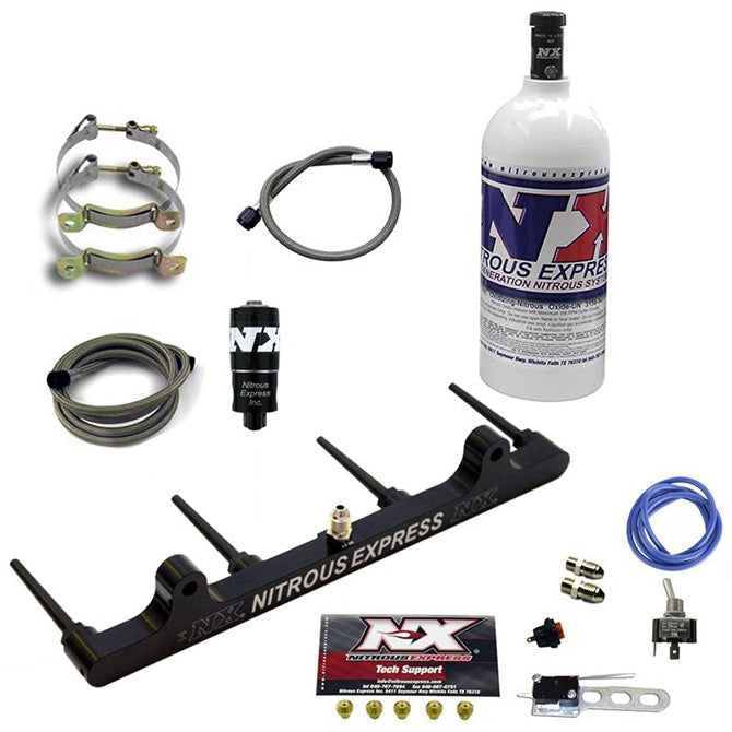 Nitrous Express 62201-1.0P Billet Spray Bar System for Hayabusa w/1lb Bottle - Truck Part Superstore