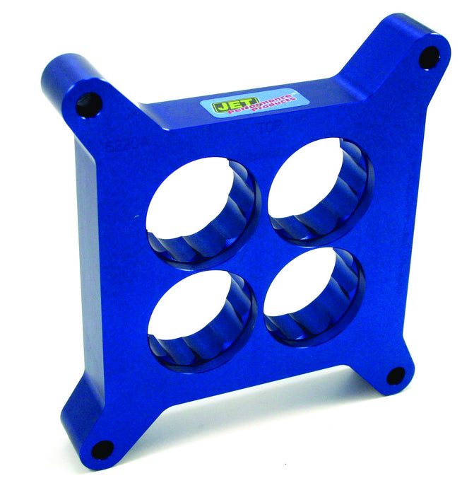 Jet Performance 62204 Powr-Flo Carburetor Spacer; Billet Aluminum; For Holley Carburetor 4 bbl.; - Truck Part Superstore