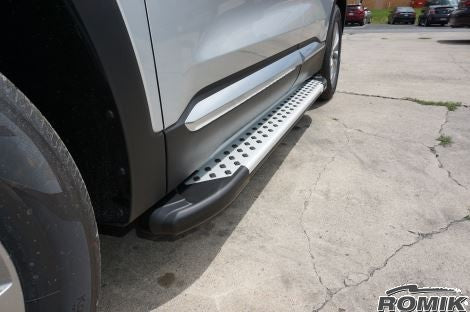 Romik 62215418 Hyundai Santa Fe Running Boards Stainless Steel 2019-Present RAL Series Romik - Truck Part Superstore