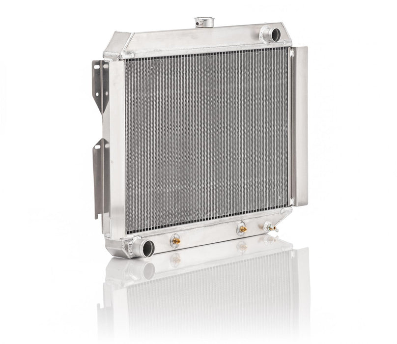 Be Cool 62251 Downflow Radiator Factory-Fit Natural Finish for 63-65 Dodge B-Body Coronet/Charger/Super Bee w/Auto Trans Be Cool Radiator - Truck Part Superstore