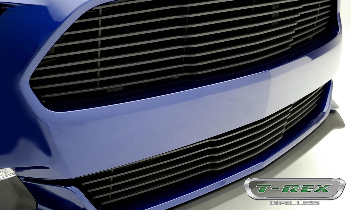 T-Rex Grilles 6225301 Laser Billet Series Bumper Grille; Horizontal; Aluminum; Black; 1 Pc; Overlay; - Truck Part Superstore