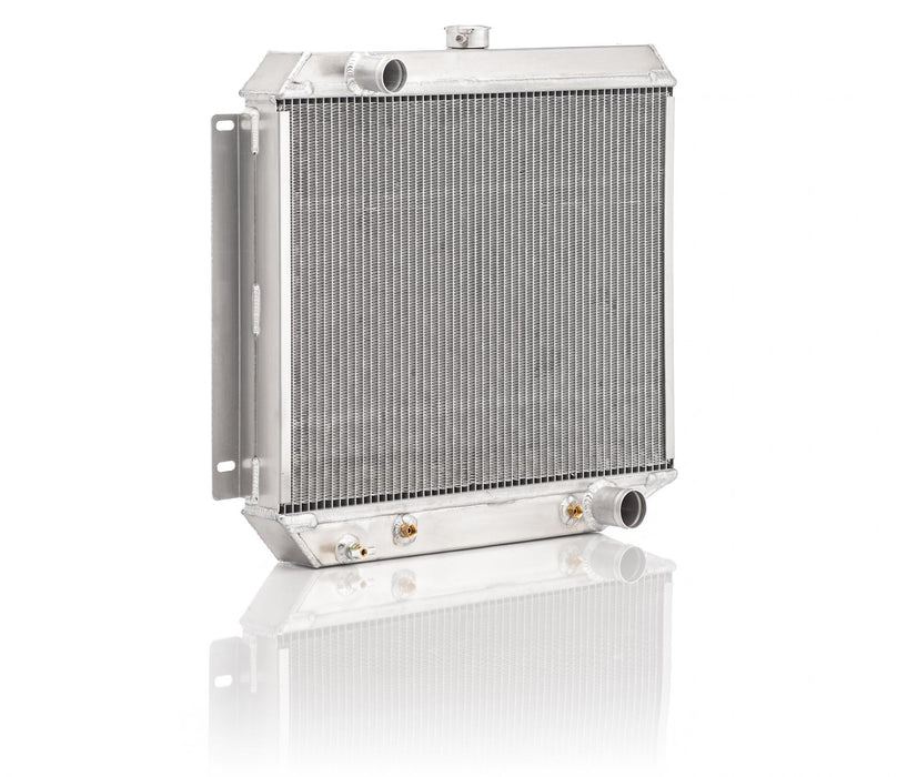 Be Cool 62253 Downflow Radiator Factory-Fit Natural Finish for 63-65, 71-73 Dodge B-Body Coronet/Charger w/Auto Trans Driver Upper/Passenger Lower Be Cool Radiator - Truck Part Superstore