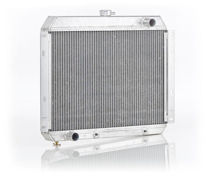 Be Cool 62259 Downflow Radiator Factory-Fit Natural Finish for 59-64 Chevrolet Bel Air/Biscayne/Impala 59-60 El Camino w/Auto Trans Driver Upper Hose Be Cool Radiator - Truck Part Superstore