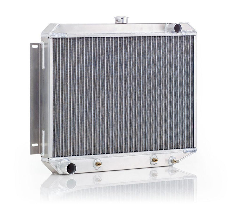 Be Cool 62260 Downflow Radiator Factory-Fit Natural Finish for 70-74 Plymouth E-Body Cuda/Barracuda w/Auto Trans Passenger Upper/Driver Lower Be Cool Radiator - Truck Part Superstore