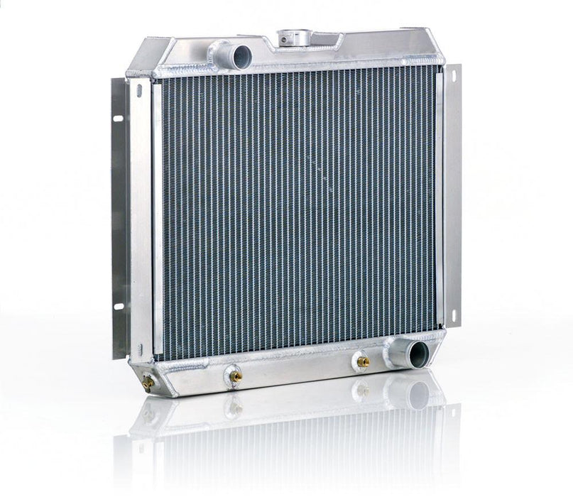 Be Cool 62276 Downflow Radiator Factory-Fit Natural Finish for 62-67 Chevrolet Chevy II w/Auto Trans Driver Upper/Passenger Lower Be Cool Radiator - Truck Part Superstore