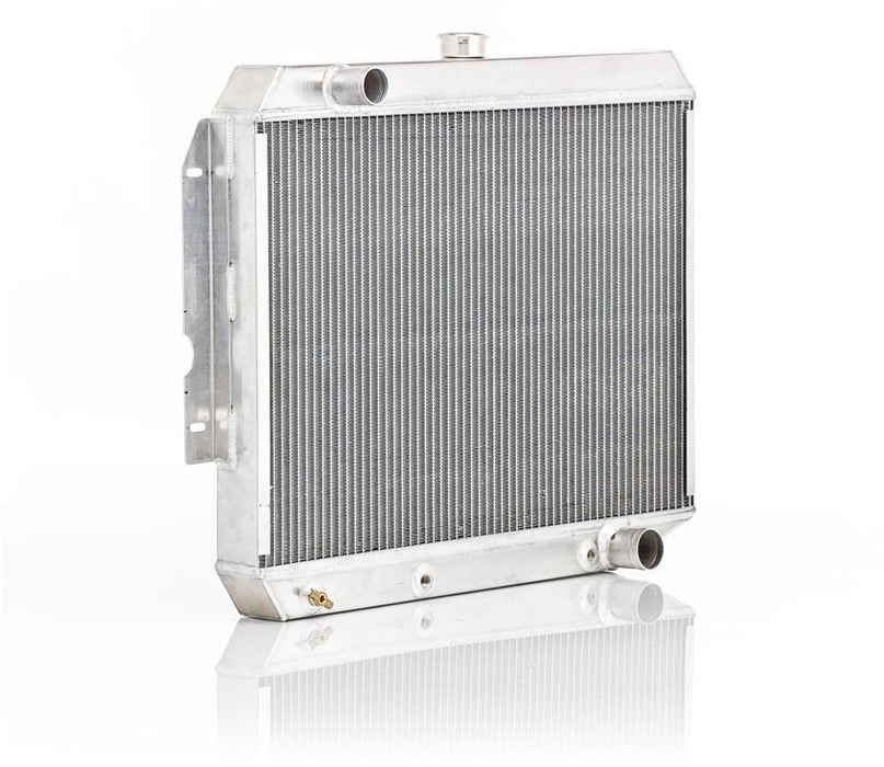 Be Cool 62289 Downflow Radiator Factory-Fit Natural Finish for 72-76 Dodge A-Body Dart/Demon/Swinger/Dart Sport w/Auto Trans Passenger Upper/Driver Lower Be Cool Radiator - Truck Part Superstore
