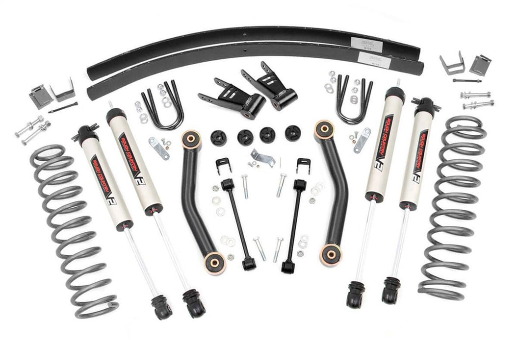 Rough Country 62370 4.5 Inch Lift Kit V2 Rear AAL 84-01 Jeep Cherokee XJ 2WD/4WD Rough Country - Truck Part Superstore