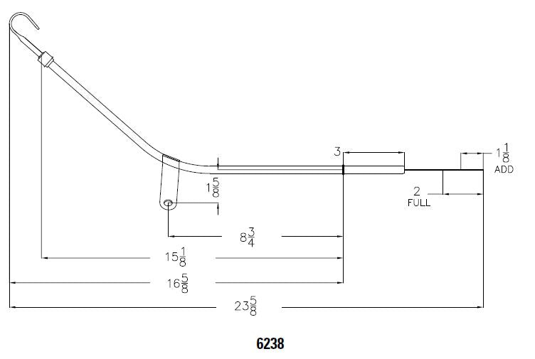 Mr Gasket 6238MRG Oil Dipstick And Tube; - Truck Part Superstore