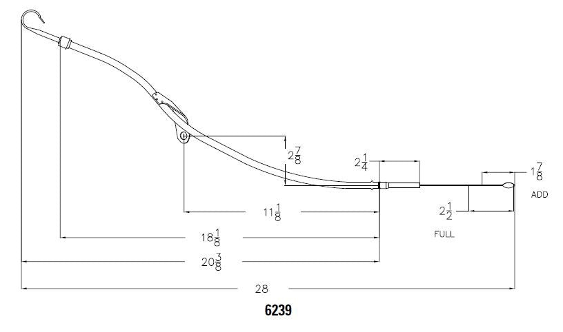 Mr Gasket 6239 Oil Dipstick And Tube; - Truck Part Superstore