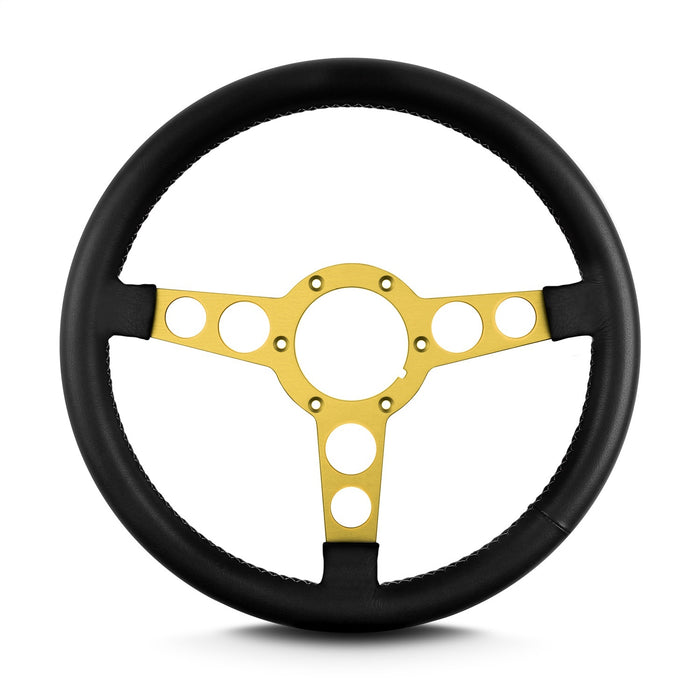 Lokar 62401 Lecarra Trans Am Steering Wheel; Black; Gold Anodized Spokes; - Truck Part Superstore