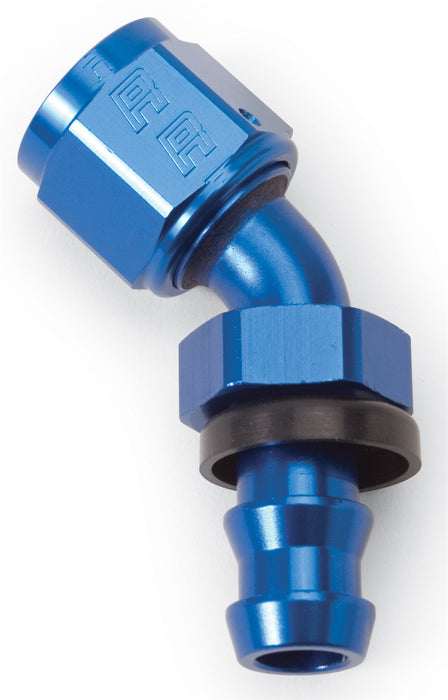 Russell 624070 Twist-Lok Hose End 45 Deg. End; Blue; -04AN; - Truck Part Superstore