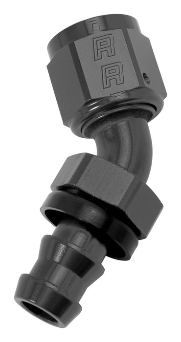 Russell 624093 Twist-Lok Hose End 45 Deg. End; Black; -08AN; - Truck Part Superstore