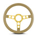 Lokar 62409 Lecarra Trans Am Steering Wheel; Tan; Gold Anodized Spokes; - Truck Part Superstore