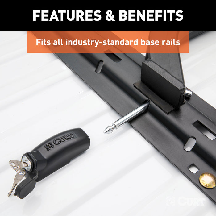 CURT 23256 5th Wheel Hitch Lock (1/2in. Diameter Pin) - Truck Part Superstore