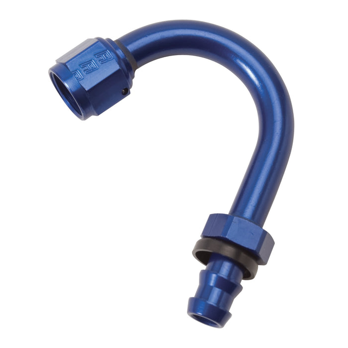 Russell 624300 Twist-Lok Hose End 150 Deg. End; Blue; -06AN; Standard Radius 1 in.; - Truck Part Superstore