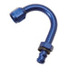 Russell 624310 Twist-Lok Hose End 150 Deg. End; Blue; -08AN; Standard Radius 1.25 in.; - Truck Part Superstore