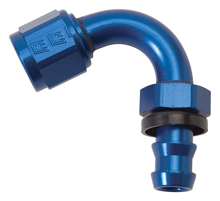 Russell 626040 Twist-Lok Hose End 150 Deg. End; Anodized; -08AN; Tight Radius .75 in.; - Truck Part Superstore