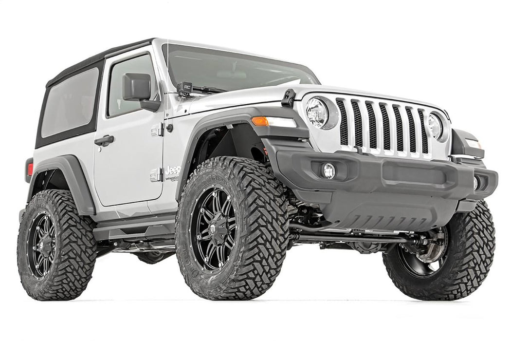 Rough Country 90950 3.5 Inch Jeep Suspension Lift Kit Vertex Reservoir Stage 2 Coils & Adj. Control Arms 18-20 Wrangler JL Rubicon-2 Door Rough Country - Truck Part Superstore