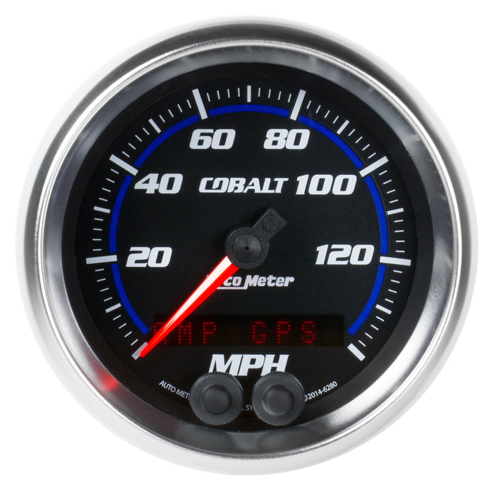 AutoMeter 6280 GAUGE; SPEEDOMETER; 3 3/8in.; 140MPH; GPS; COBALT - Truck Part Superstore