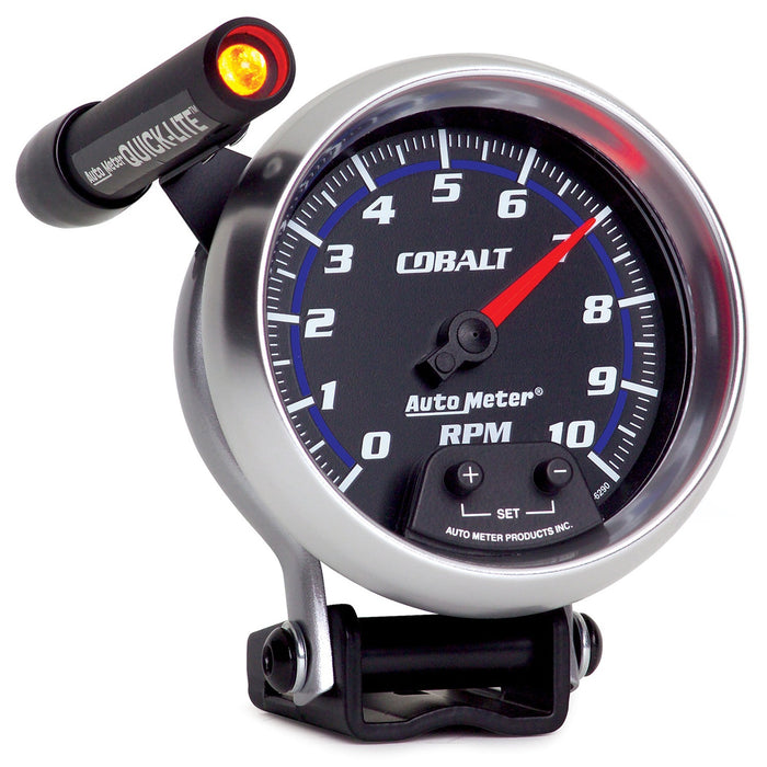 AutoMeter 6290 GAUGE; TACHOMETER; 3 3/4in.; 10K RPM; PEDESTAL W/EXT. QUICK-LITE; COBALT - Truck Part Superstore