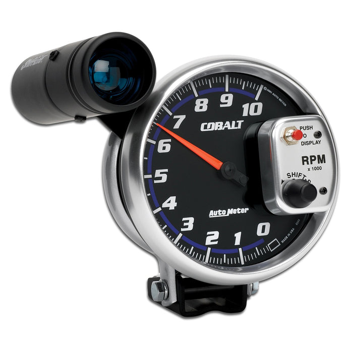 AutoMeter 6299 GAUGE; TACHOMETER; 5in.; 10K RPM; PEDESTAL W/EXT. SHIFT-LITE; COBALT - Truck Part Superstore